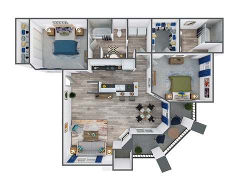 Tunisia Floor Plan at Springs at Continental Ranch, Tucson, Arizona